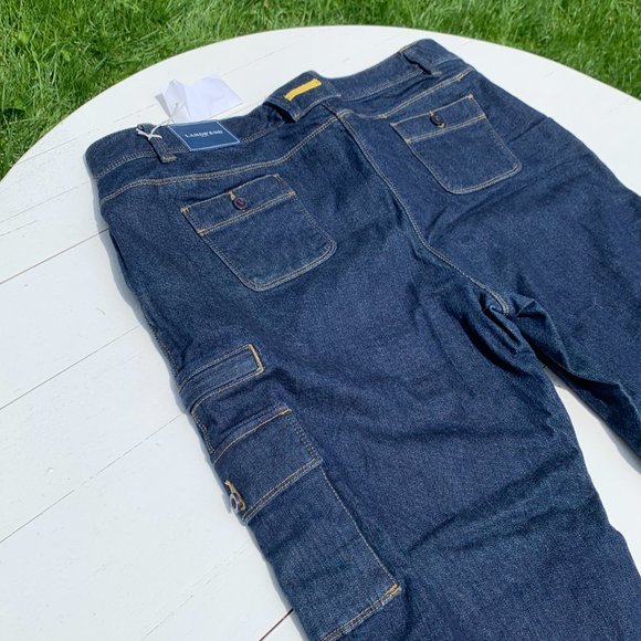 Women's Land’s End Wide Leg Flare Jeans 👖 — Size 18P x 30 - Picture 2 of 11